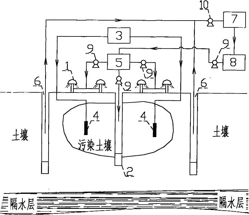 Ultrasonic in situ extraction process for remediating heavy metal-polluted soil