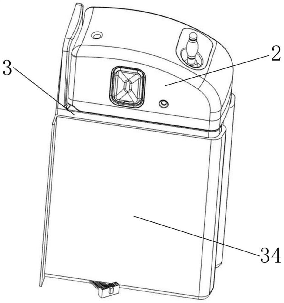 Instrument component assembly detection mechanism, detection method and instrument component thereof