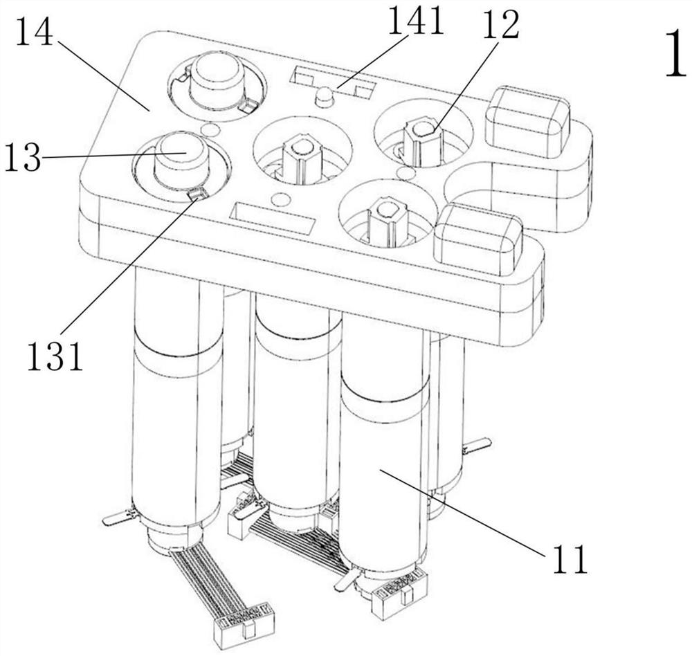 Instrument component assembly detection mechanism, detection method and instrument component thereof