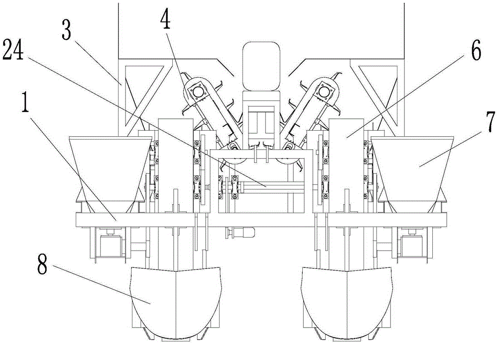 A feeding type real-time cutting sugarcane planter