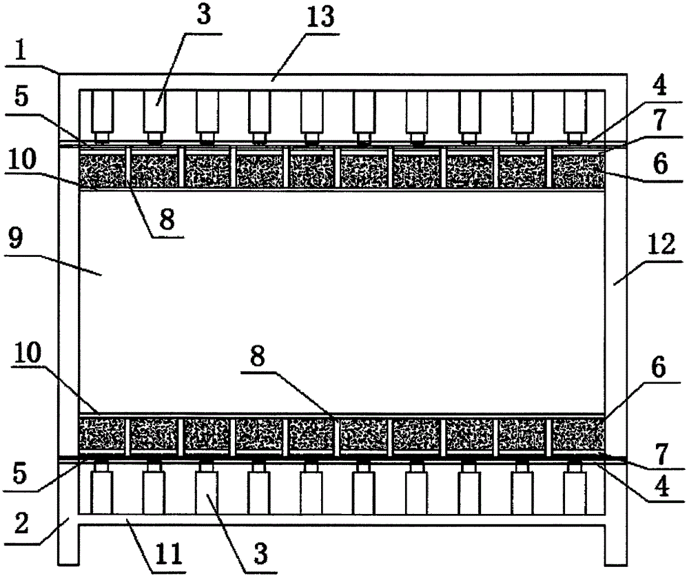 Nonuniform loading test device for simulating floor water inrush