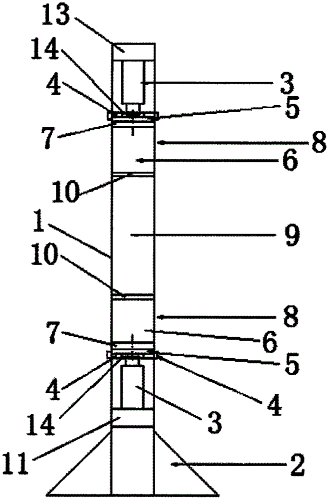 Nonuniform loading test device for simulating floor water inrush