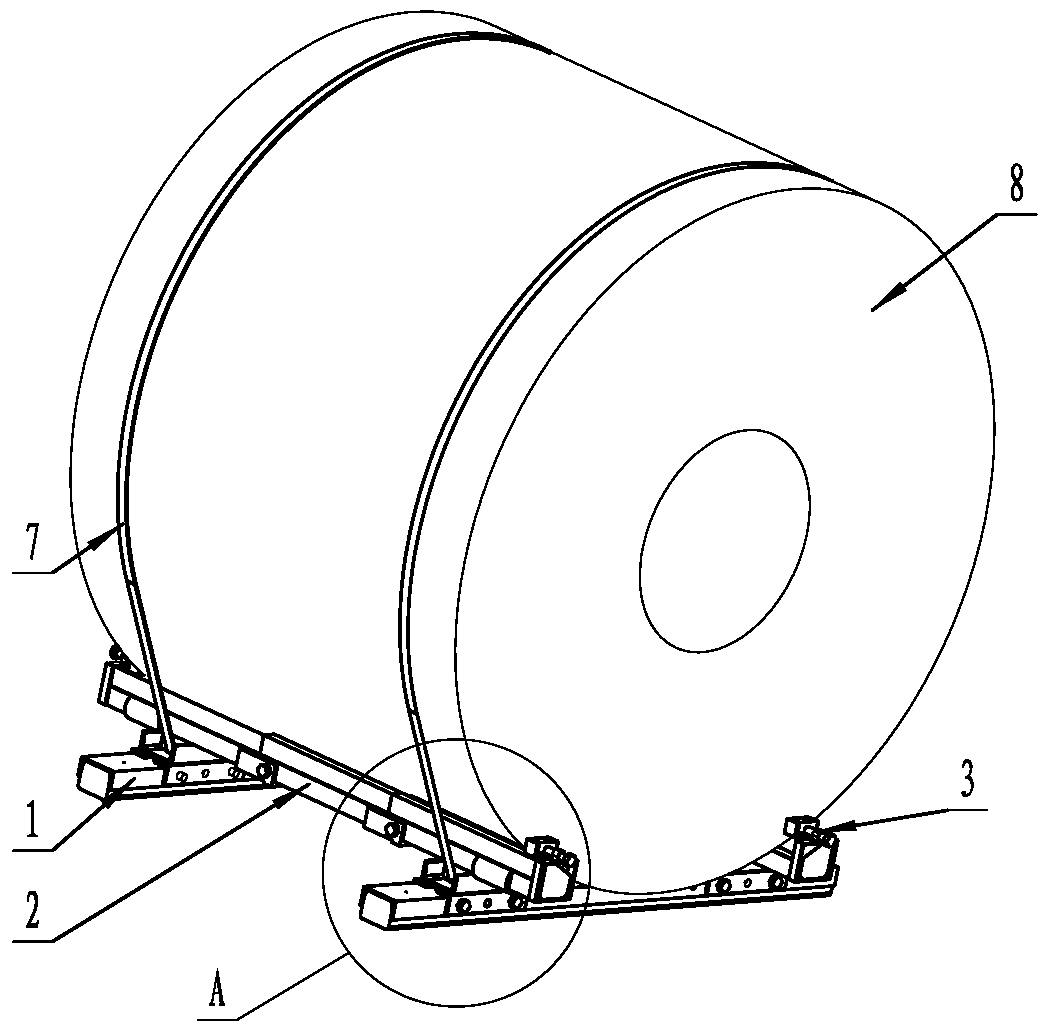 Adjustable Horizontal Metal Coil Packaging Rack