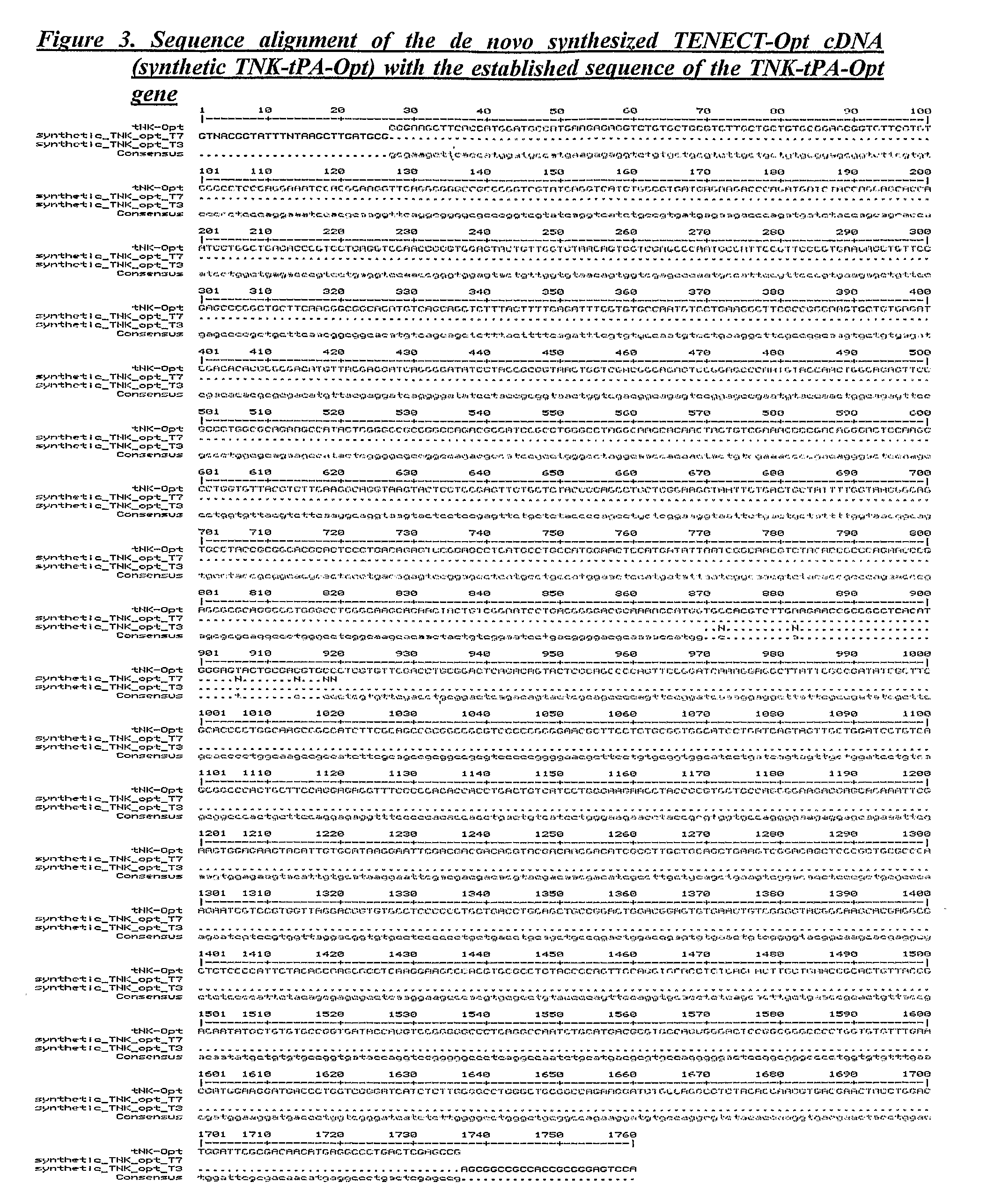 Method for Production of a Bioengineered Form of Tissue Plasminogen Activator