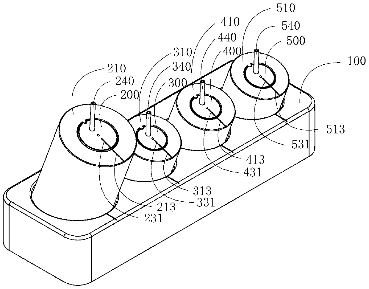 Reagent bottle for liquid suction system, reagent bottle bracket and kit thereof