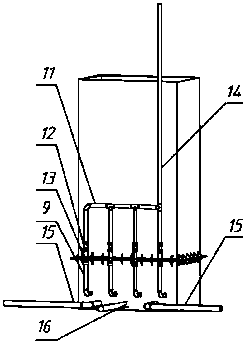 Denitrifying biological filter tank using integral water inlet and partition aeration backwashing