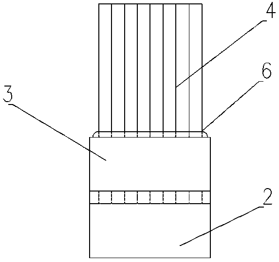 Linear optical fiber array