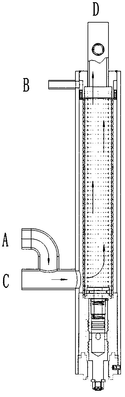 High-speed jet self-cleaning filtering device