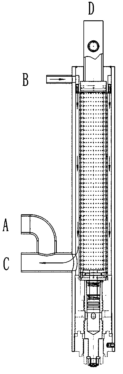 High-speed jet self-cleaning filtering device