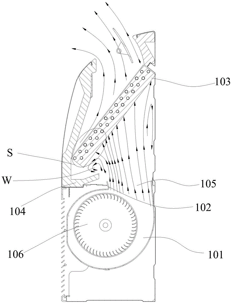 Base crane and fan assembly thereof