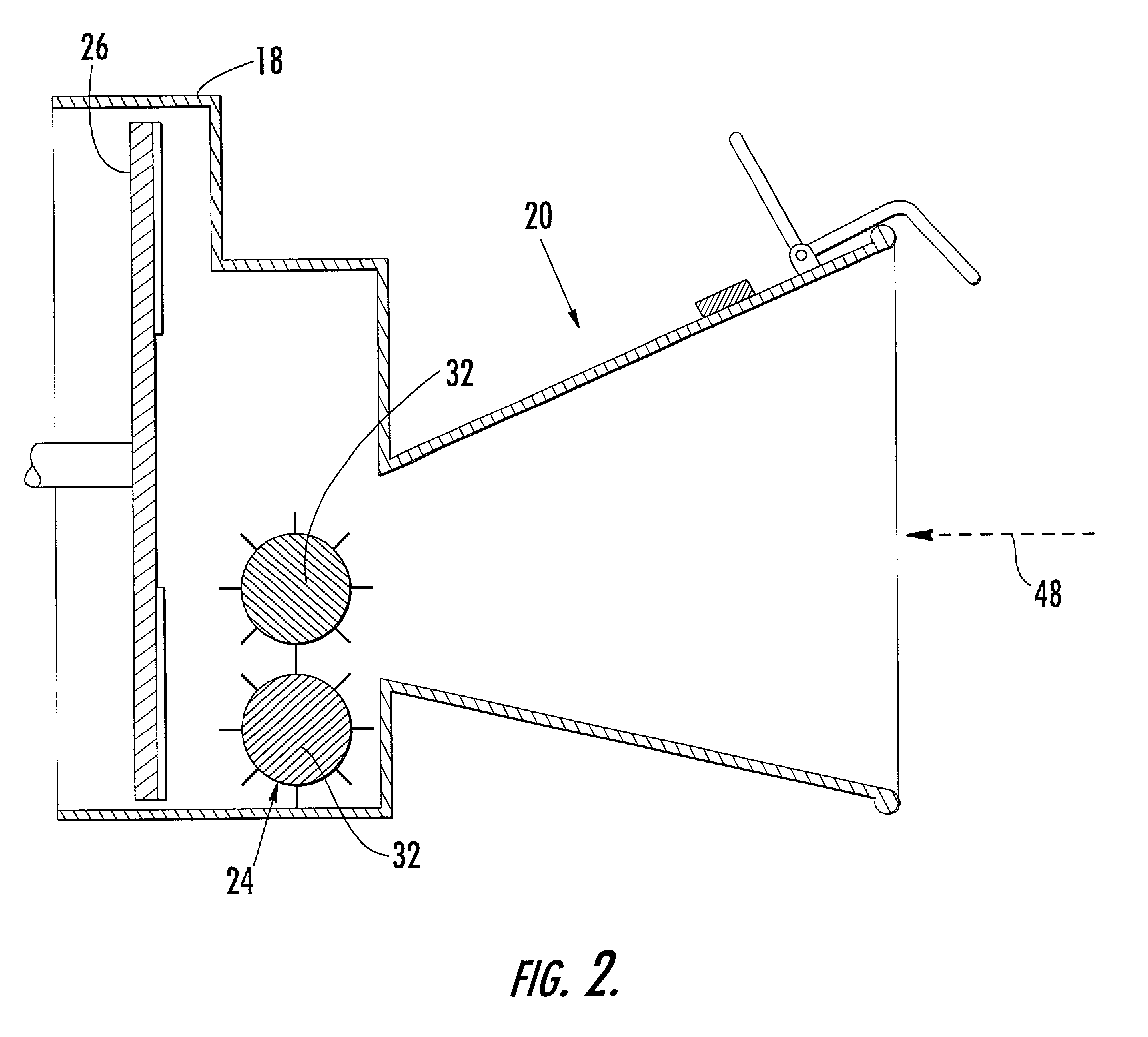 Wood chipper having an infeed chute safety device