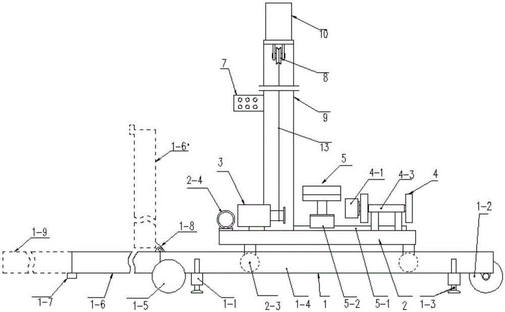 Foldable wall-laying machine and wall-laying method