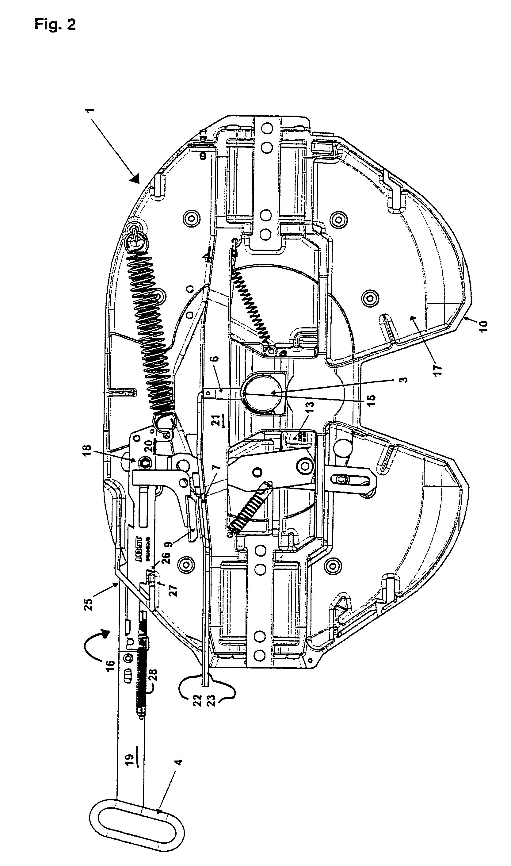 Device for indicating the locking state of a fifth wheel coupling and sensor arrangement