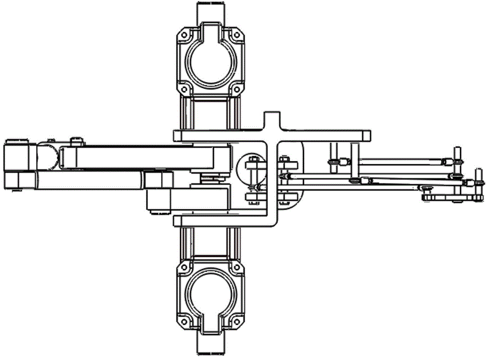 Master-slave branch chain separate type two-translational motion parallel robot