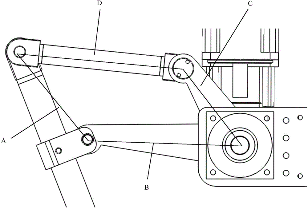 Master-slave branch chain separate type two-translational motion parallel robot