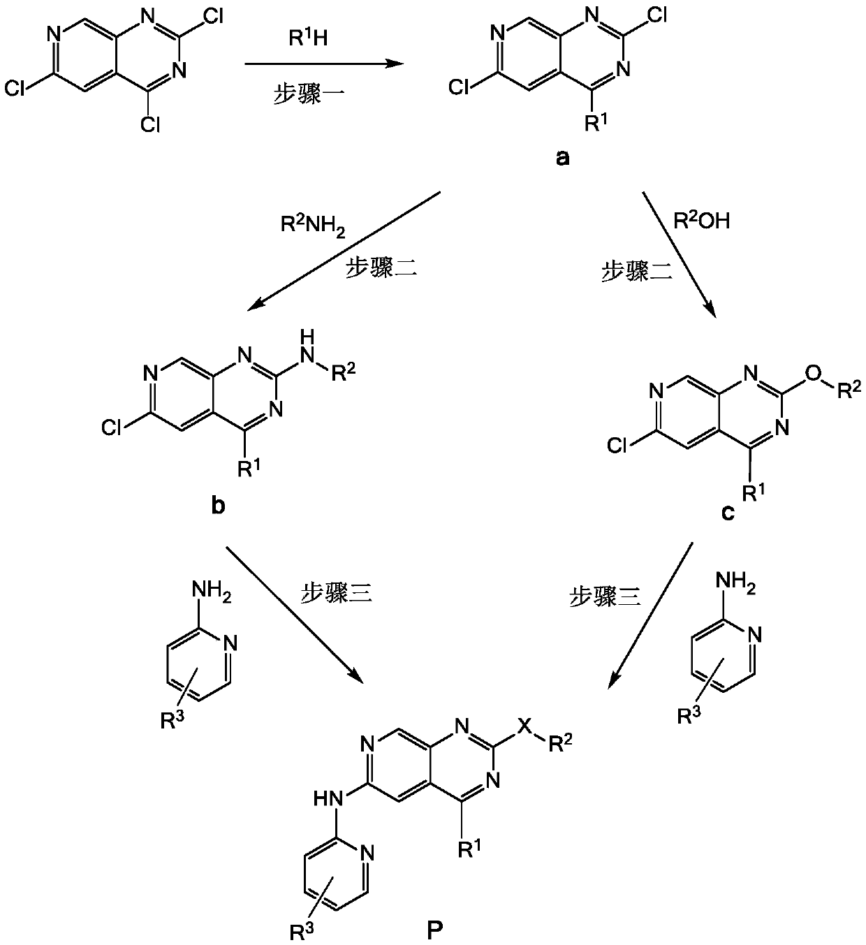 2,4,6-Tri-substituted pyrido[3,4-d]pyrimidines and their salts and applications