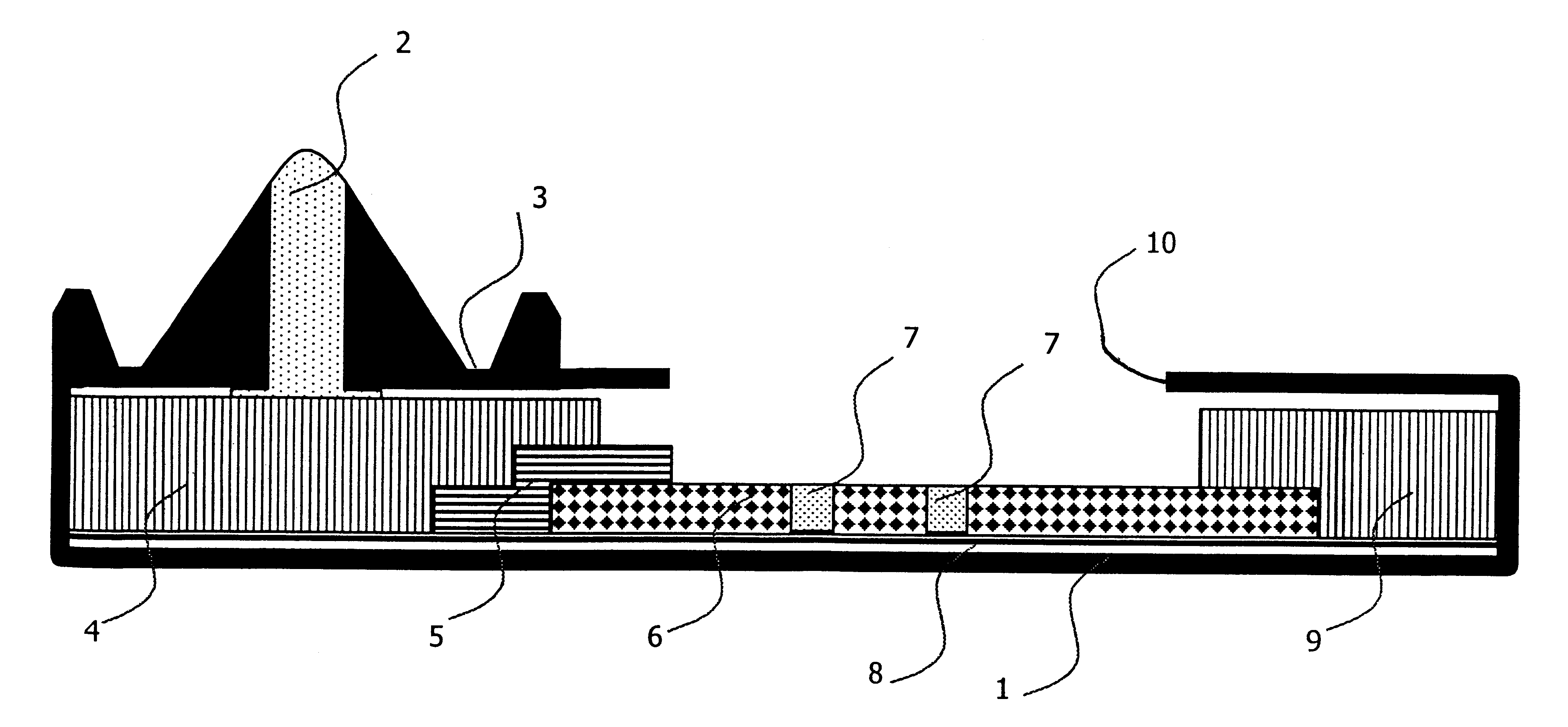 Swab analyzer for the immunochemical detection of substances