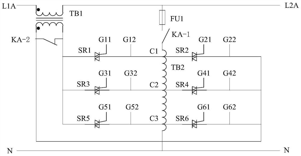 Three-phase AC voltage regulator for rail transit