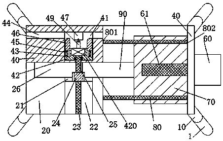 A welding device with stable support