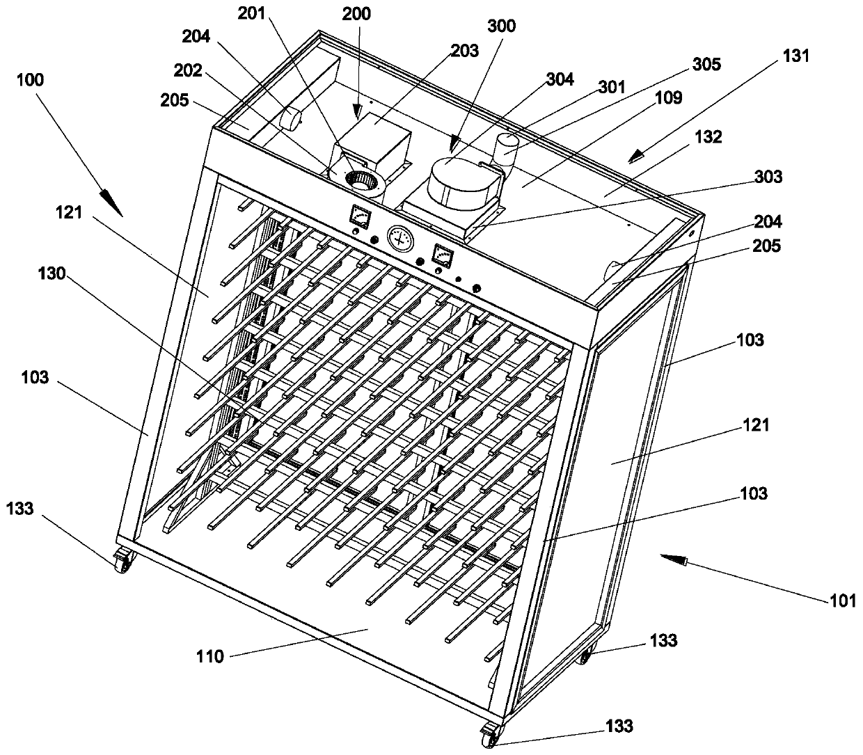 Ventilation device applicable to SPF-grade experimental animal raising equipment