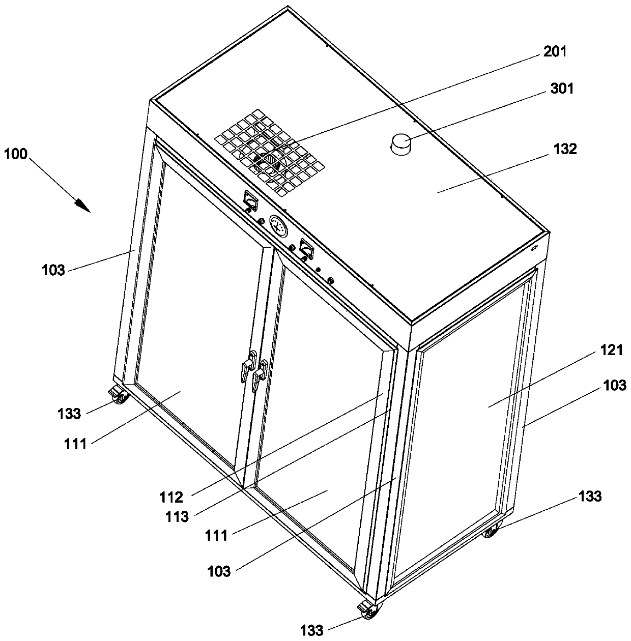 Ventilation device applicable to SPF-grade experimental animal raising equipment