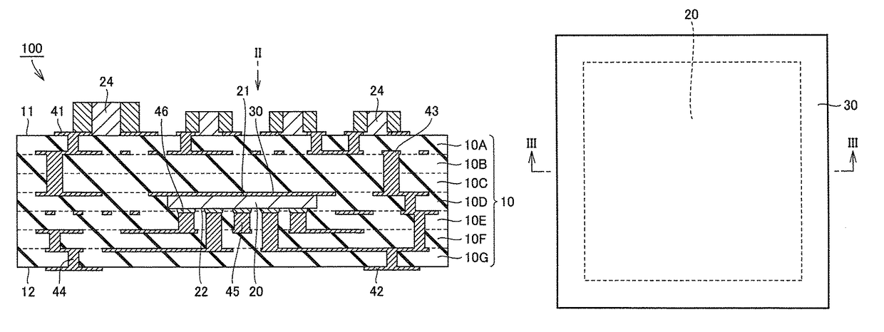 Electric element-embedded multilayer substrate and method for manufacturing the same