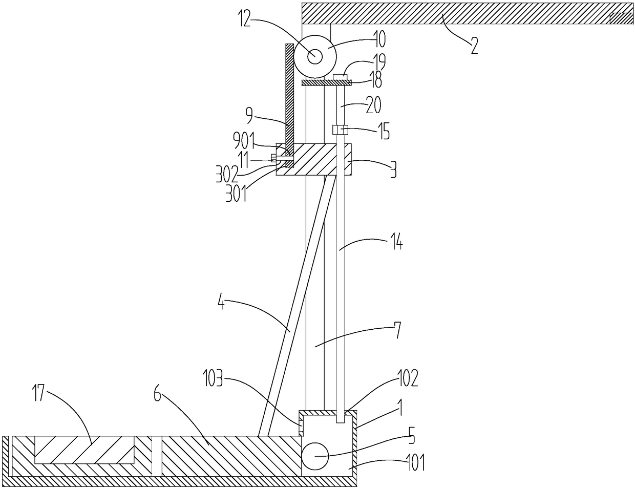 LED lamp capable of being automatically stored