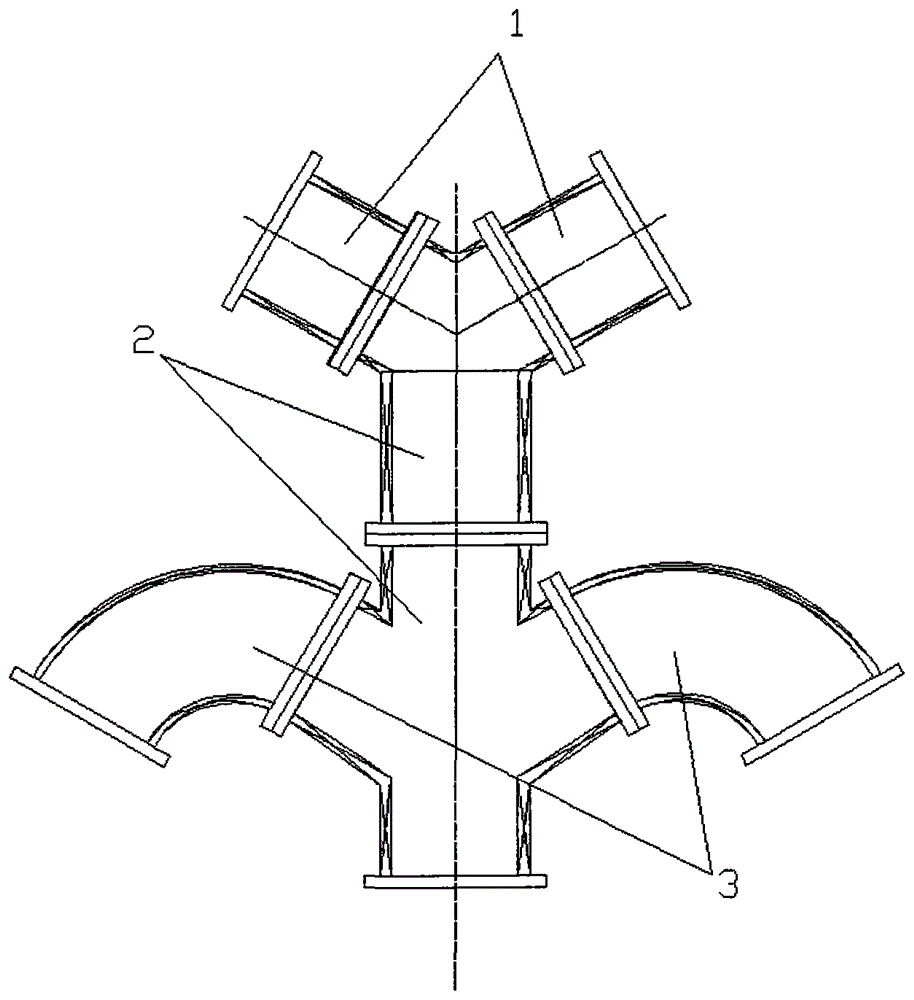 Tree-shaped cathode vacuum arc plasma deposition and magnetic filtration device