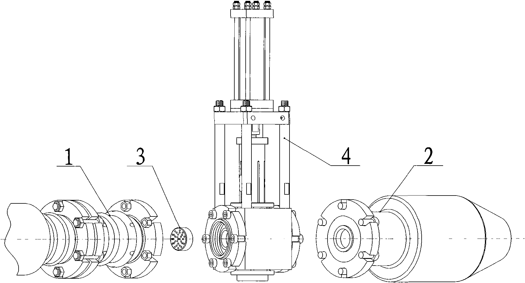 Device for filtering impurities in the extruding process of PVC resin