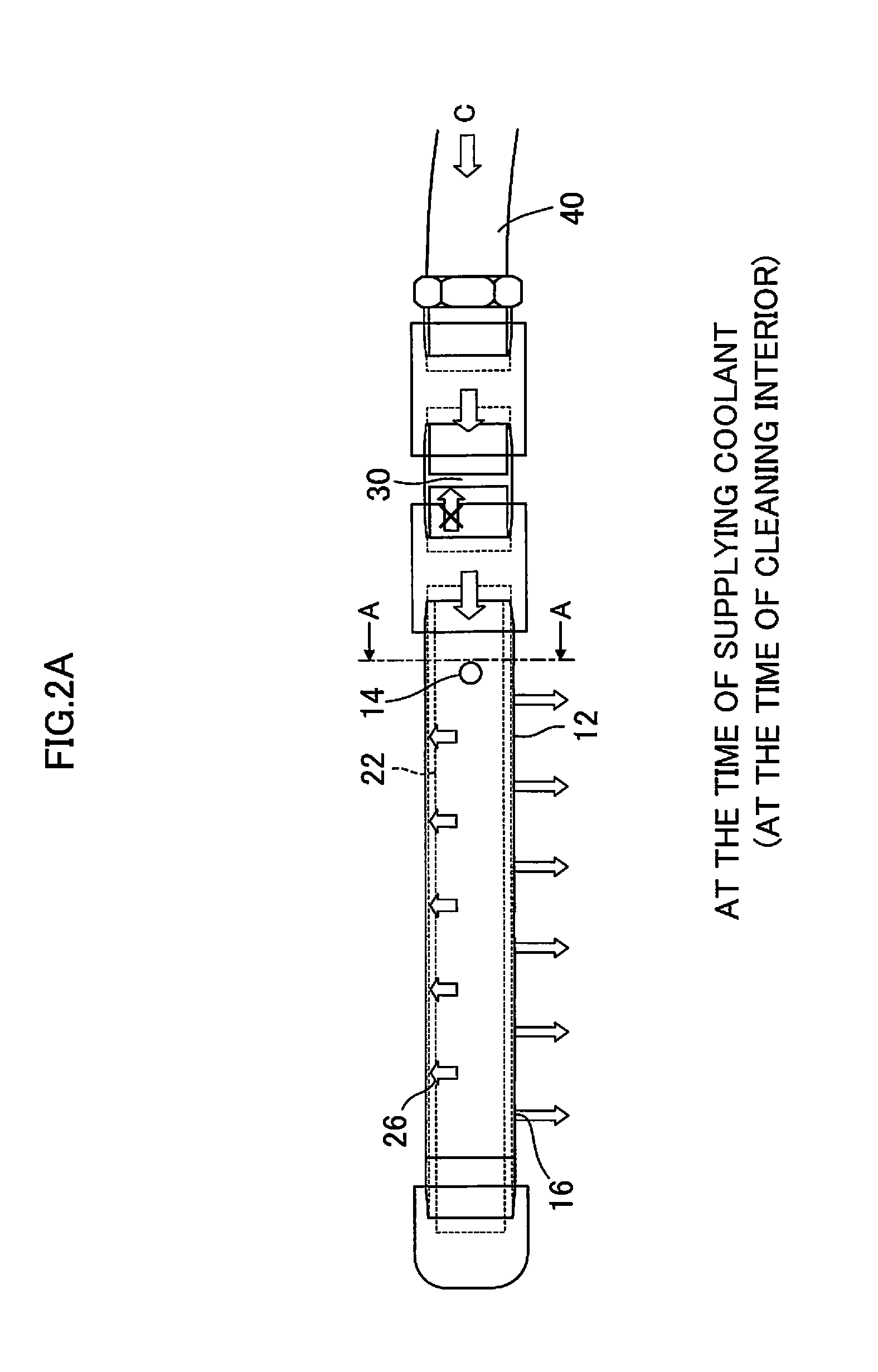 Interior cleaning device for machine tool, and cleaning pipe used by interior cleaning device for machine tool