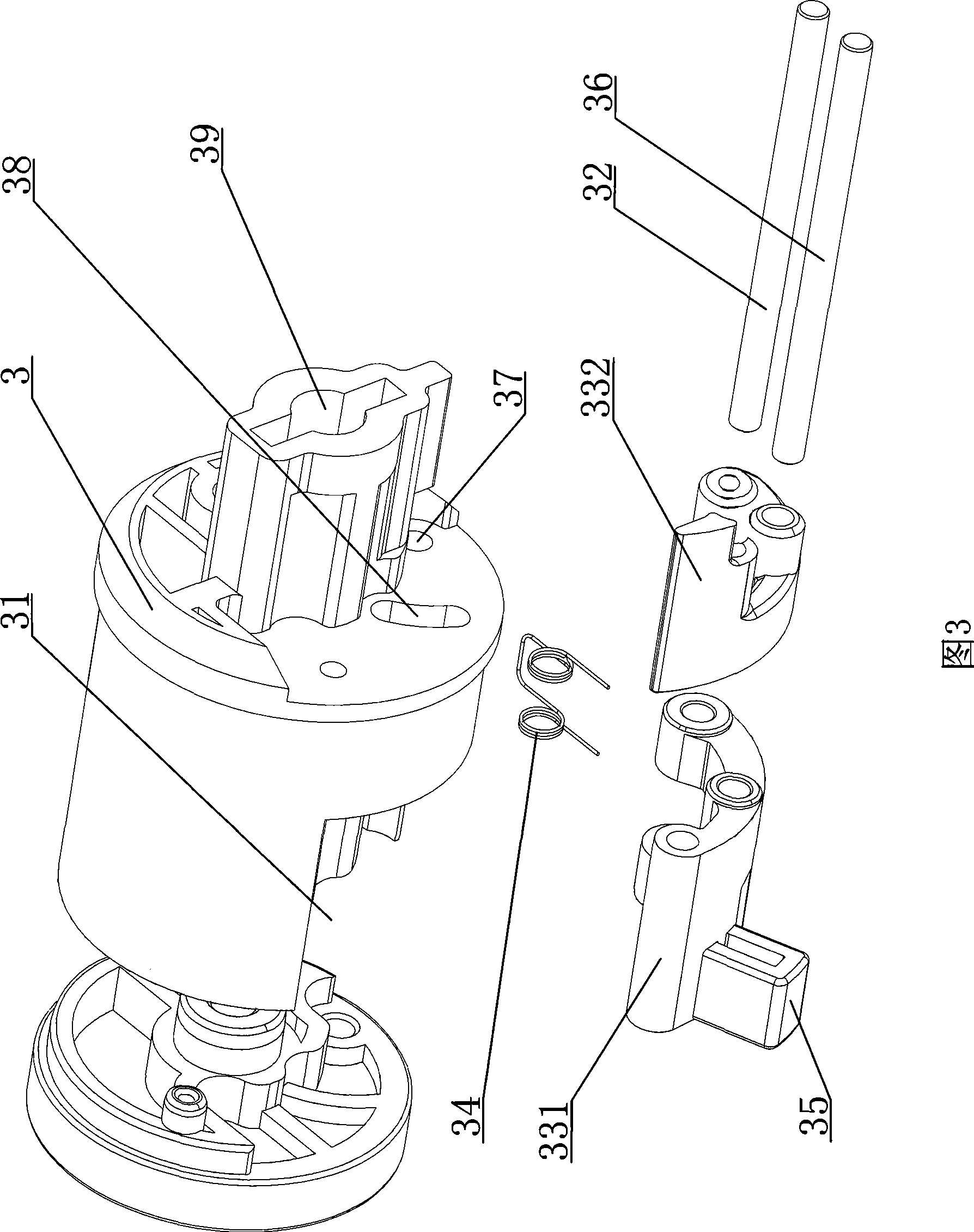 Electric coiling spacing detection device