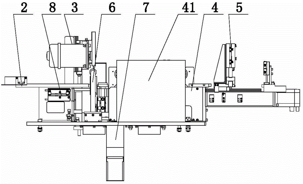 Material strip treating device