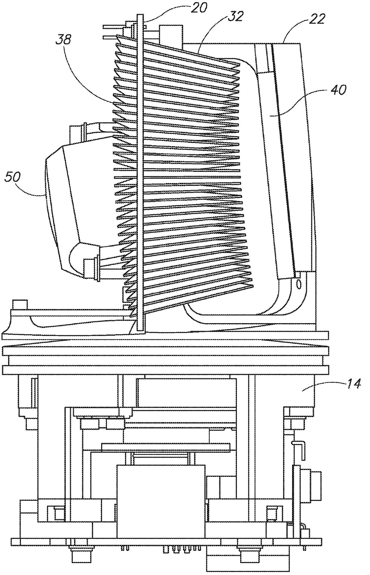 Laser radar device and channel gating method thereof