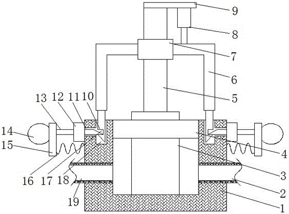 Adjusting valve convenient to dismount