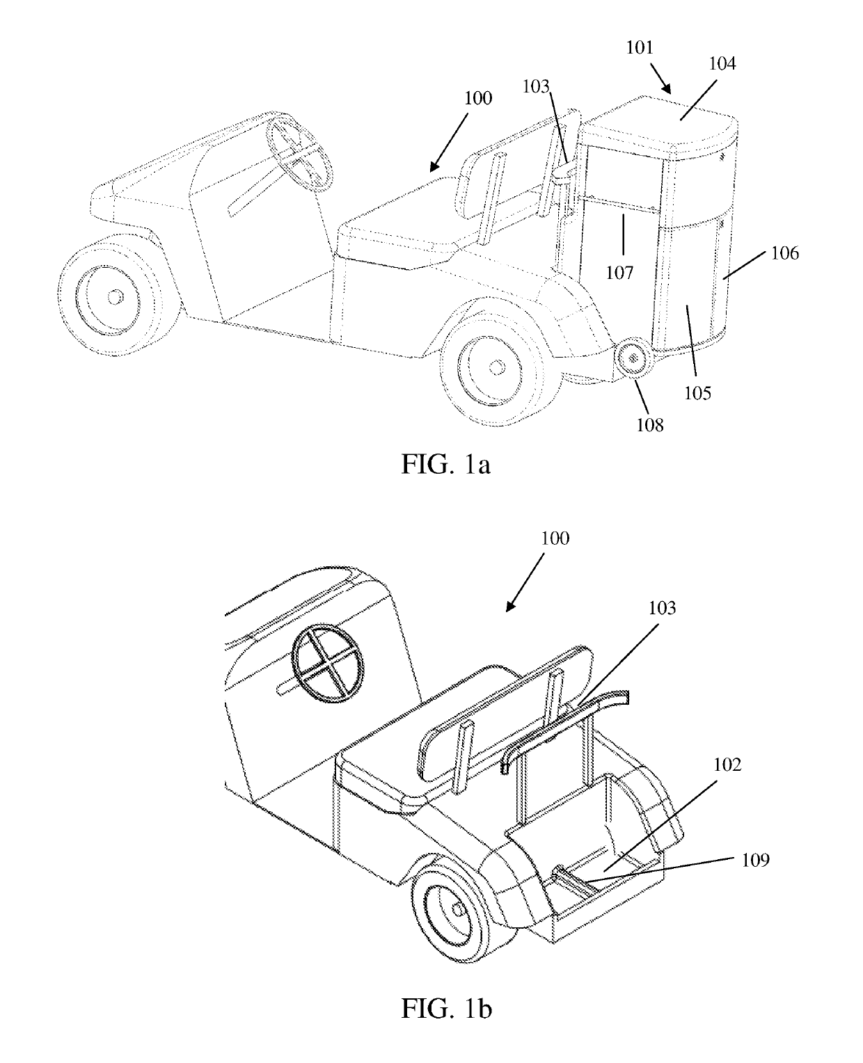 Removable storage module mounting system for golf cart