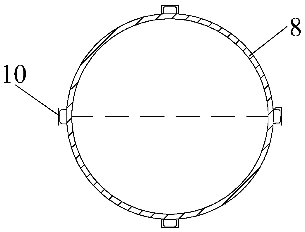 Offshore steel pipe distributed post-grouting device, air-type grouting assembly and construction method