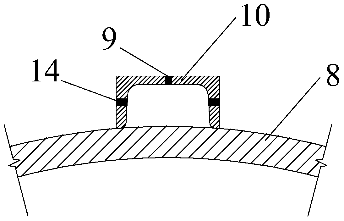 Offshore steel pipe distributed post-grouting device, air-type grouting assembly and construction method