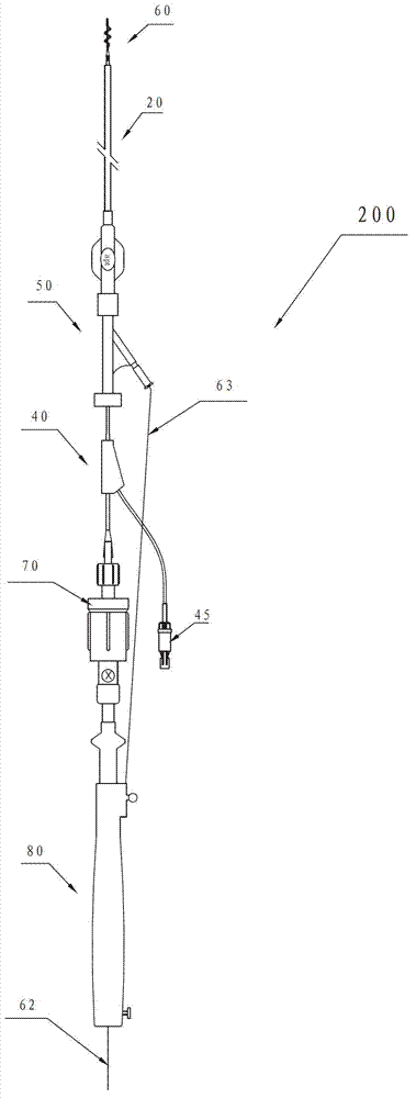 Radiofrequency ablation electrode catheter of renal artery rail