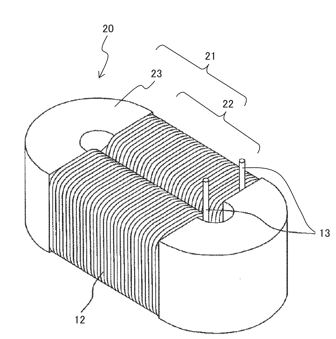 Dust Core, Method of Manufacturing Said Dust Core, and Inductance Element and Rotary Electric Machine Including Said Dust Core