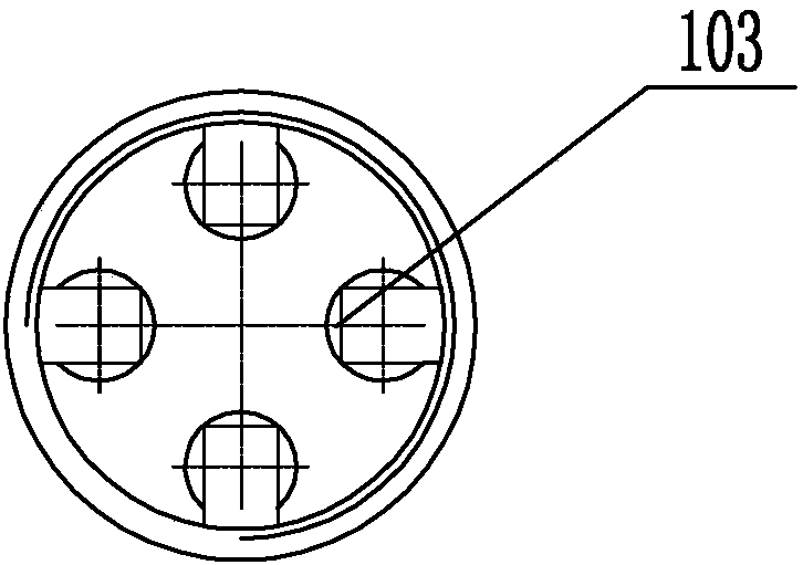 Prestress wire whole bundle pulling device and construction method for pulling prestress wire harness whole body