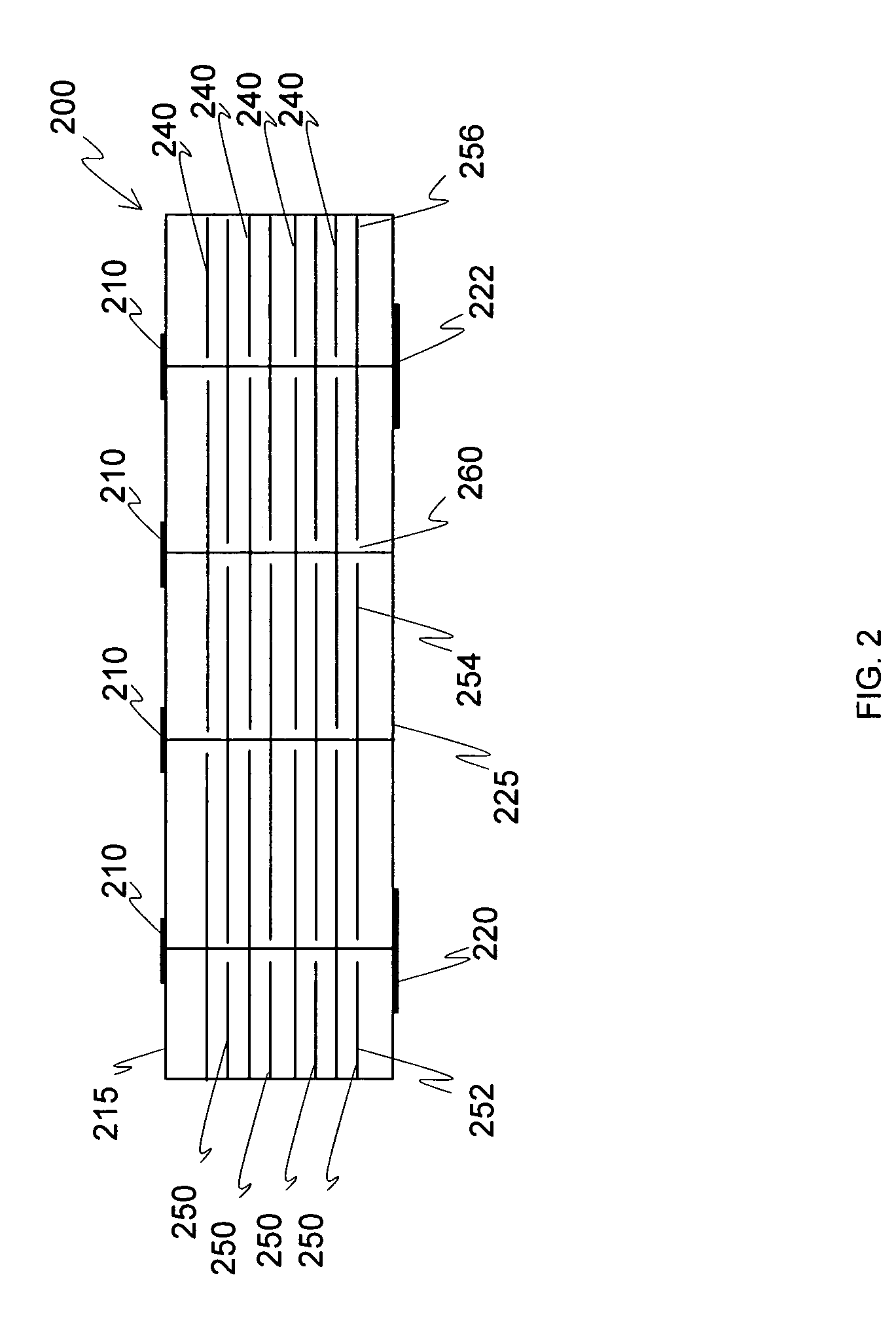 Array capacitor with IC contacts and applications