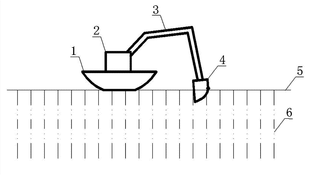 Large-area hydraulic fill dredging powder ground base disposed by vibration liquidizing drainage