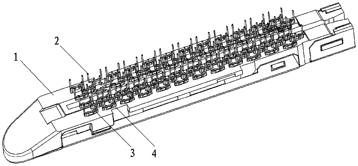 Nail bin assembly of linear anastomat