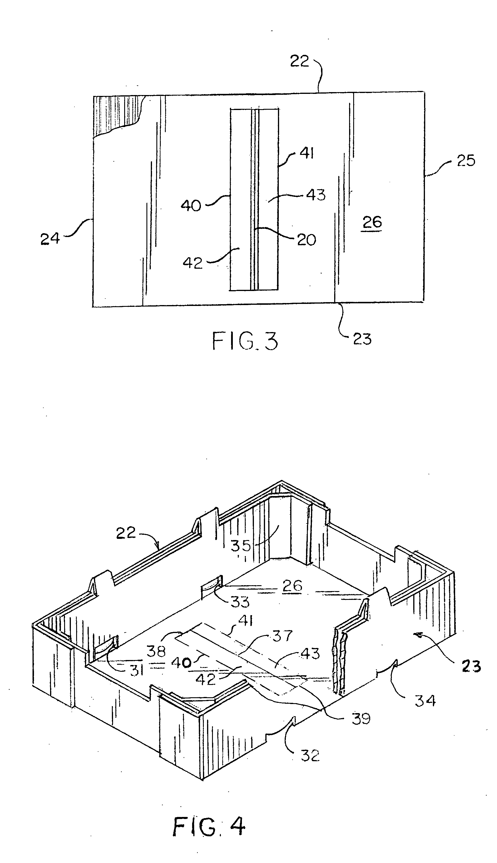 Paperboard container with bottom support