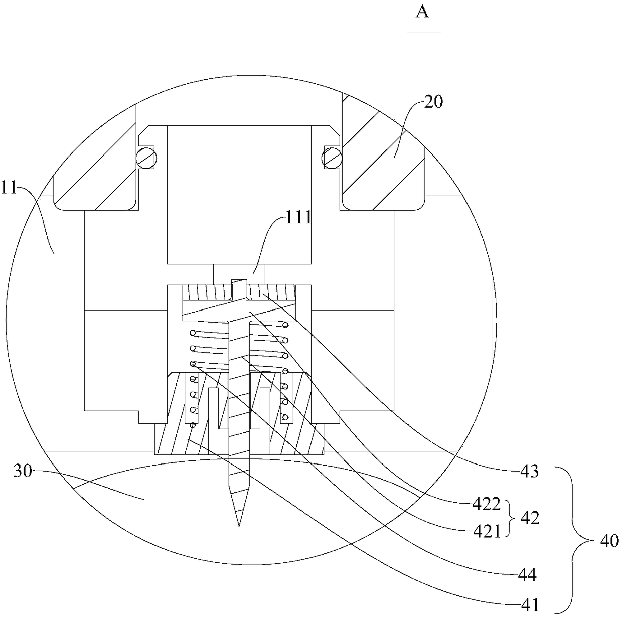 Filtering device for bathing device