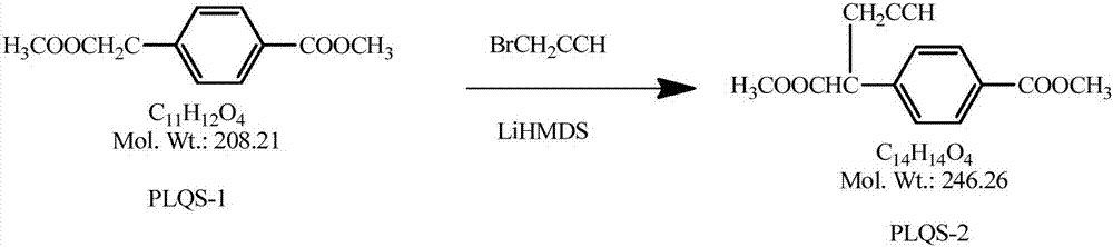 Preparation method for pralatrexate intermediate