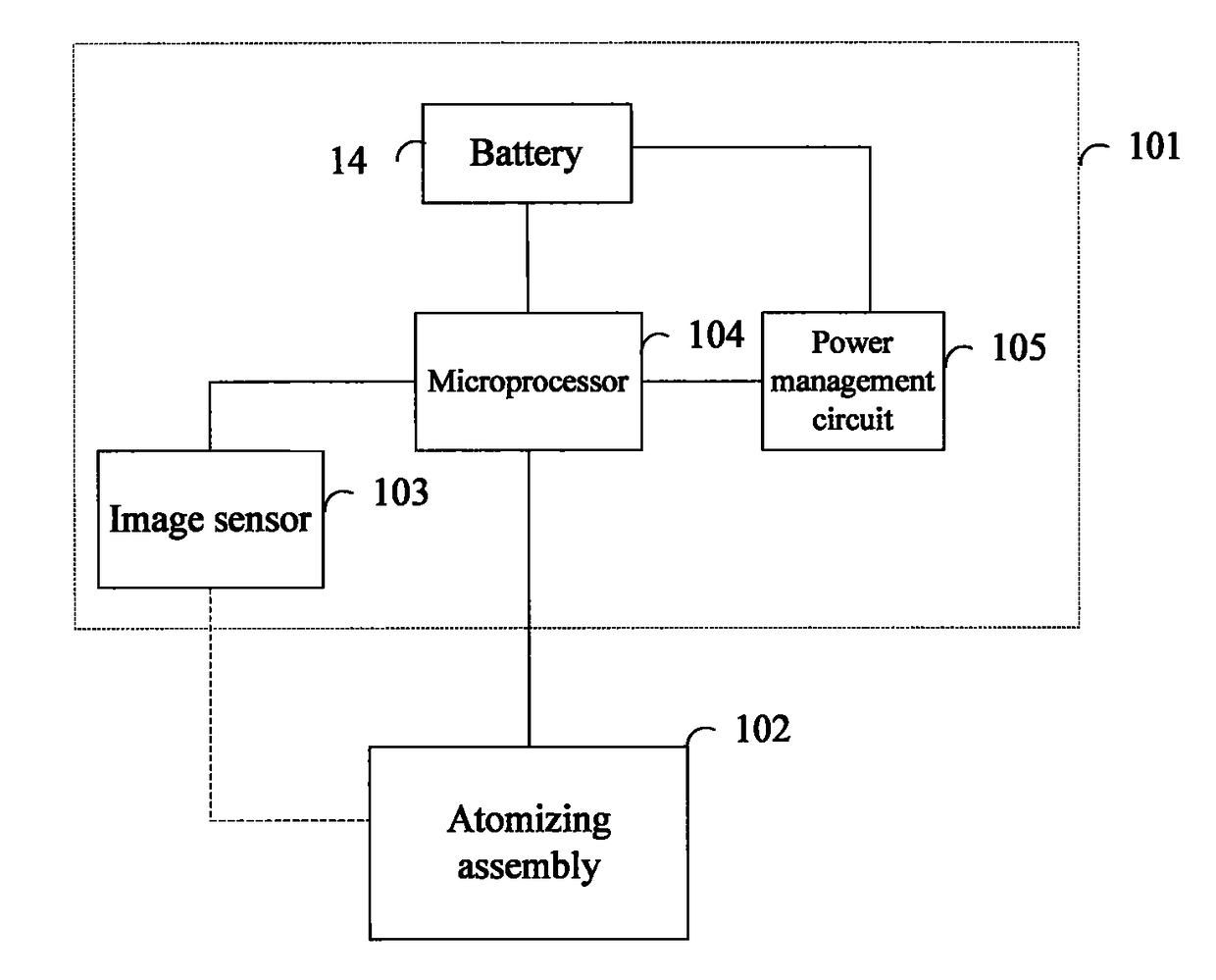 Battery assembly and atomizing assembly of electronic cigarette, and electronic cigarette