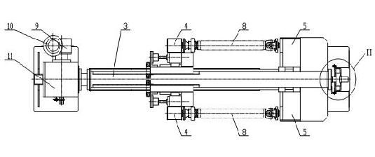 Double station turning device for machine special for circumferential welding of automobile transmission shaft