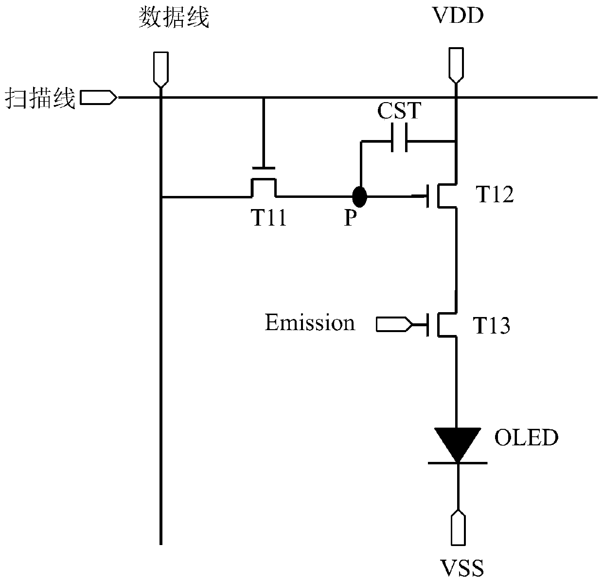 An organic light emitting diode driving circuit and display device thereof