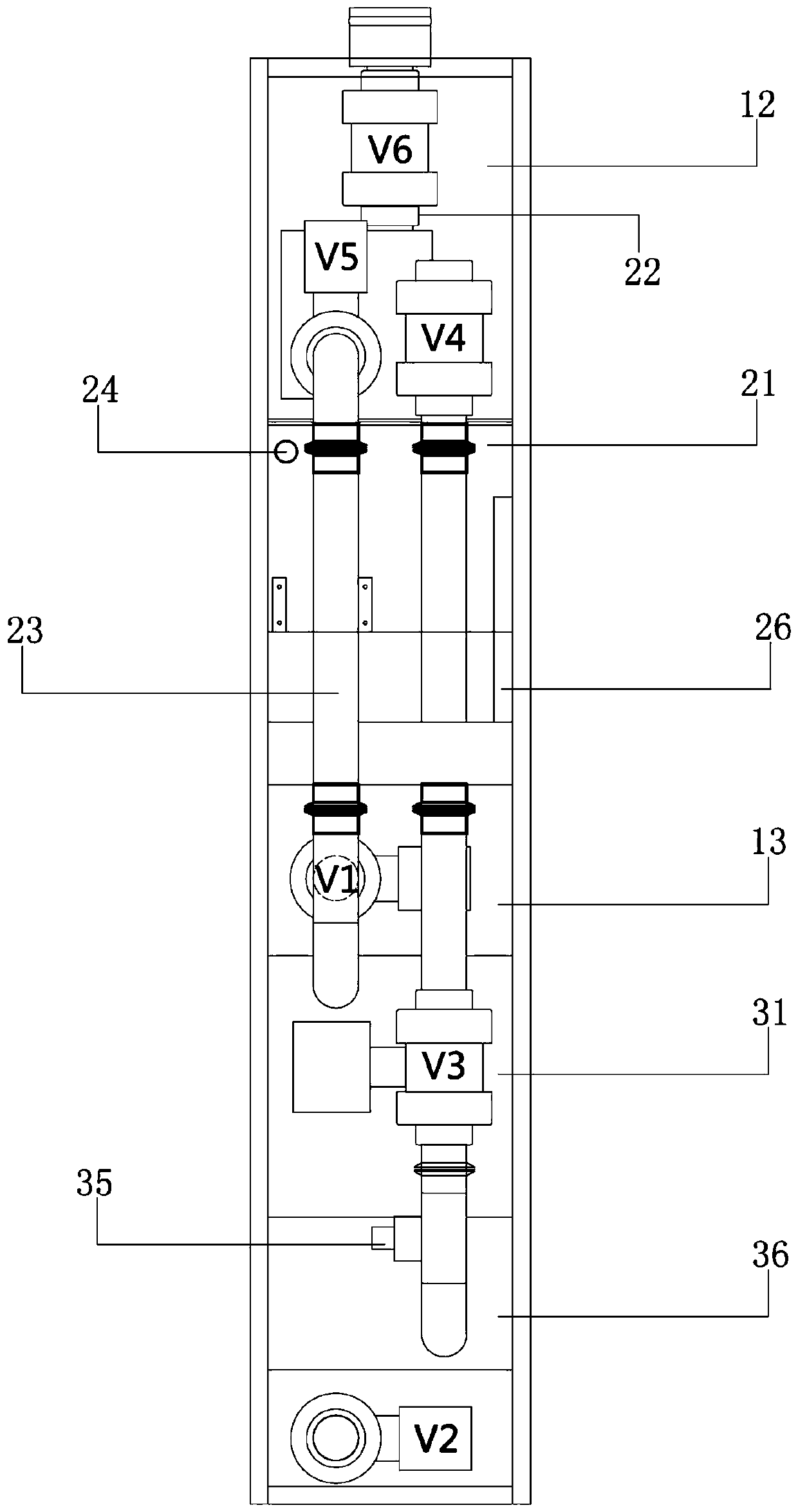 Host machine of IVC experimental animal box, IVC experimental animal box and method